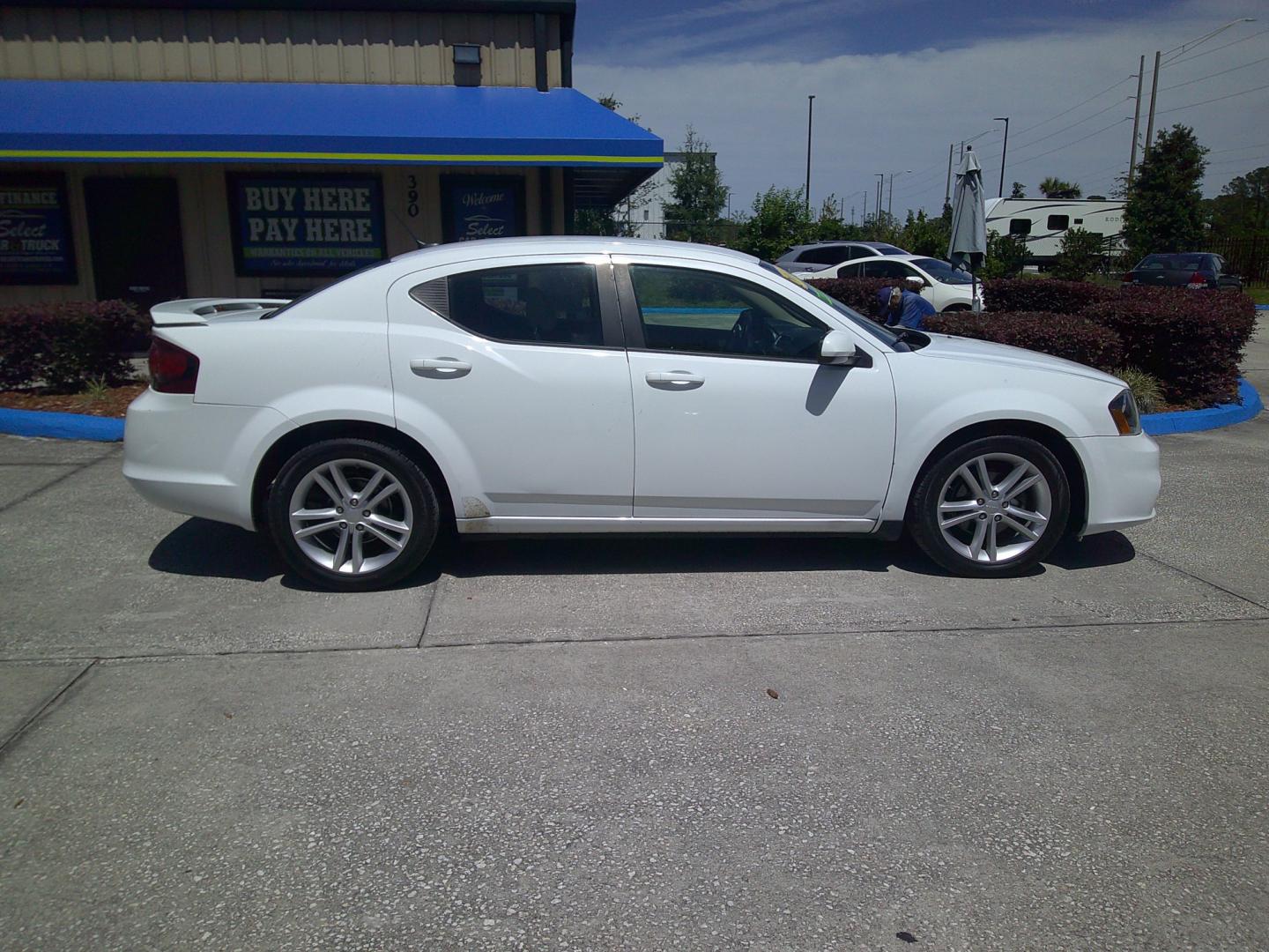 2014 WHITE DODGE AVENGER SXT (1C3CDZCB7EN) , located at 10405 Abercorn Street, Savannah, GA, 31419, (912) 921-8965, 31.988262, -81.131760 - Photo#2